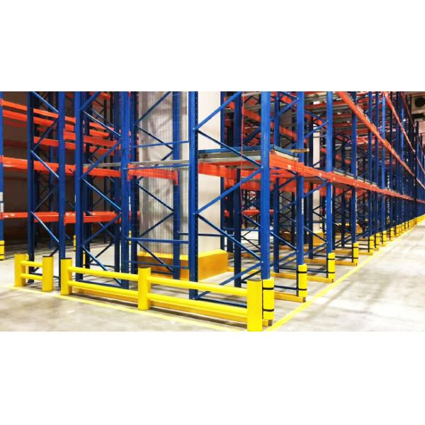 Heavy Duty Pallet Rack Protector Warehouse Pallet Rack Column Protection Flexible Plastic Guard Upright Protector