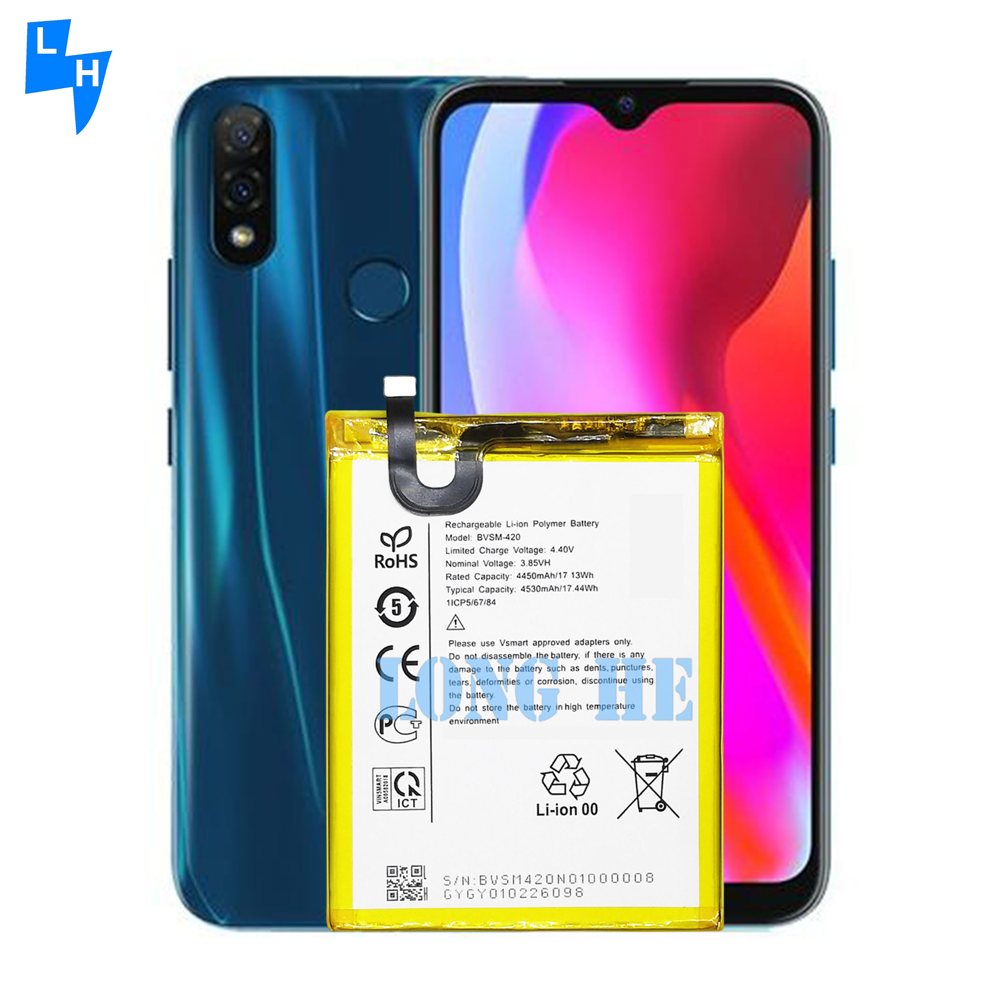RECHARGABLE 4530mah High Capacity Mobile Phone Battery Replacement for Vsmart Joy 2plus