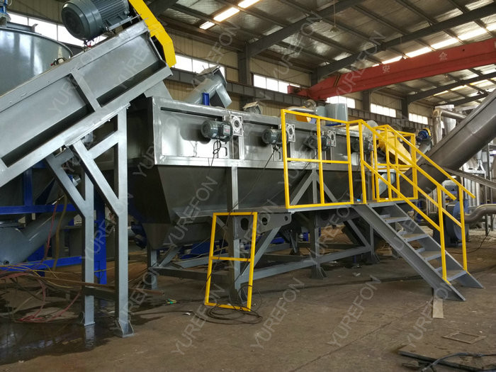 Soft PP PE Plastic Crushing Washing Recycling Machine Line With Friction Washer