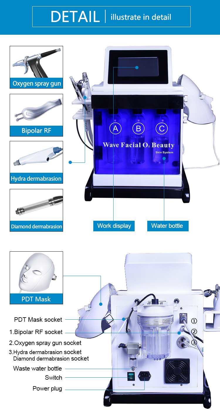 radio frequency facial beauty machine RF bio ultrasound therapy for face moisturizing scar removal