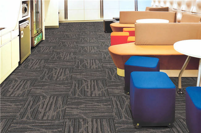 Commercial Modular Carpet Tiles / Square Pattern Carpet For Meeting Room
