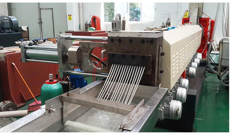 PP PE PVC PET Bottle Fiber Yarn Plastic Granules Extruder Making Machine 300Kg/H