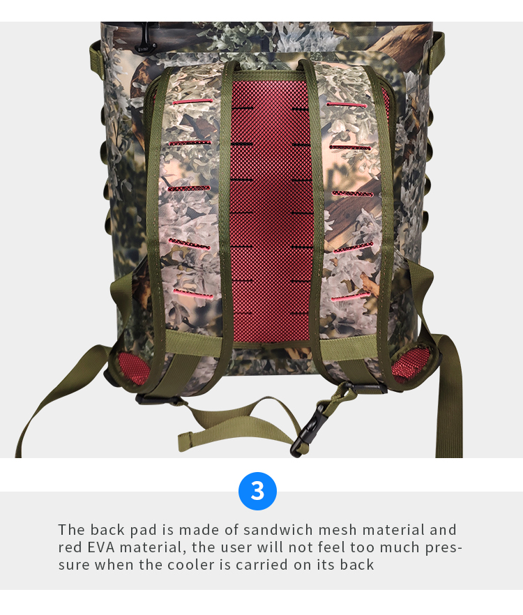 Water Resistant Outdoor Cooler Backpack Soft 20L For Picnic Tent