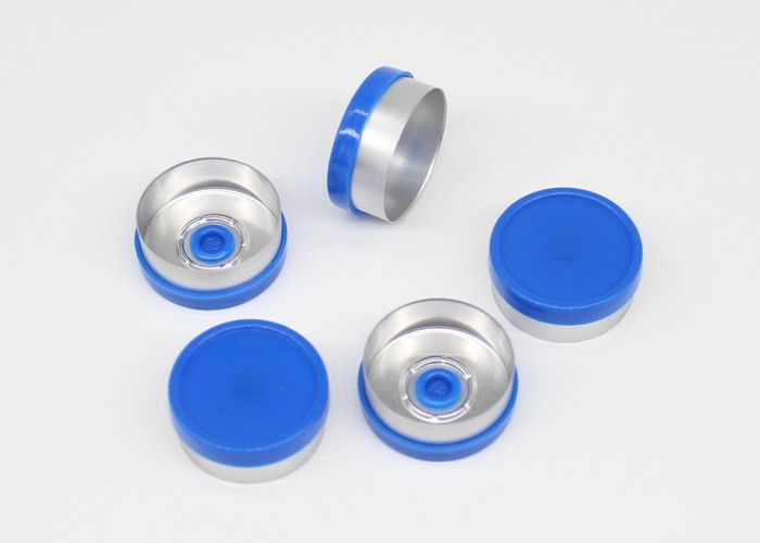 20mm Aluminum Ropp Caps , Injection Pharmaceutical Cap Customized Logo