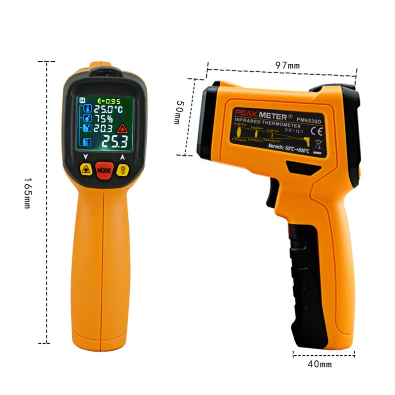 Digital Infrared Probe Thermometer , LCD Display Handheld Infrared Temp Gun