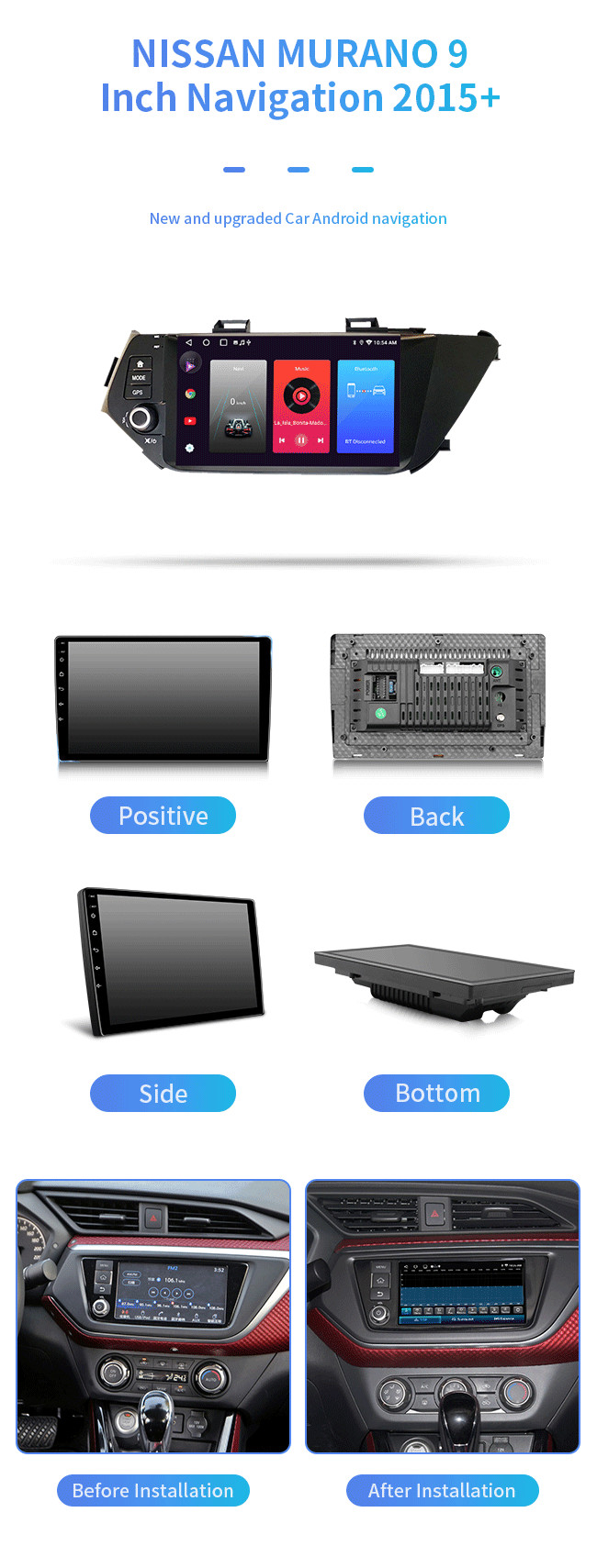 8 Core Auto Apple Car Player Multi languages For NISSAN MURANO 2015+