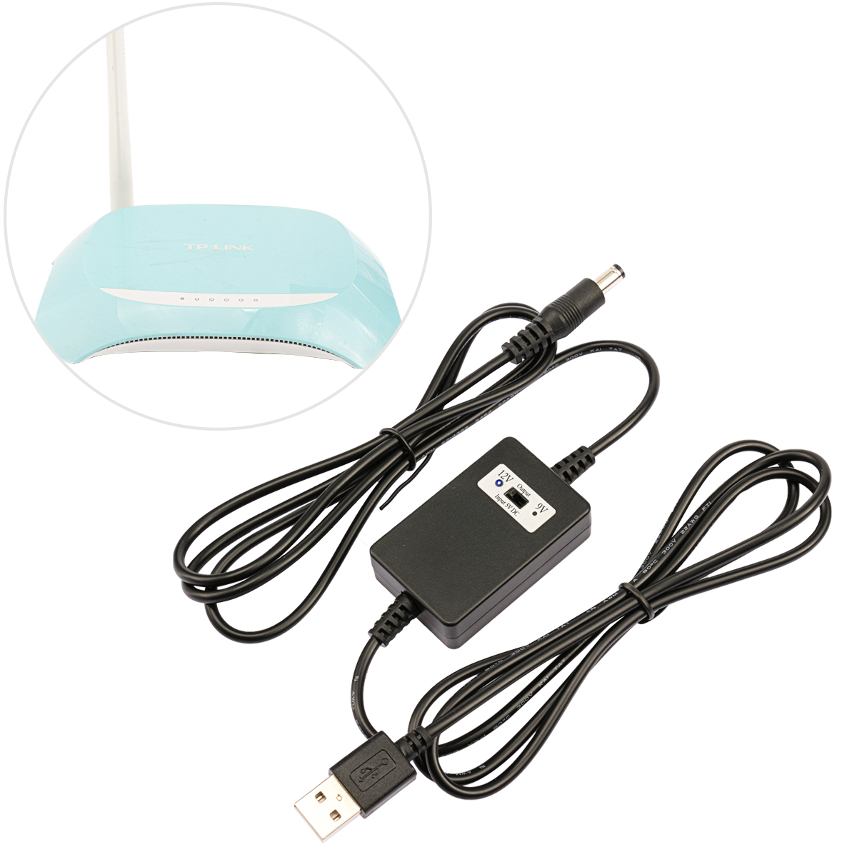 Boost Buck Voltage Converter DC 5V To 12V 2A Power Step Up Cable For Car Wifi Modem