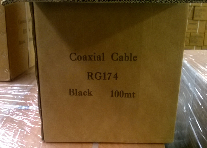 RG174U 50 Ohm Coax Cable Flexible 0.16*7 BC 26AWG Stranded For GPS Antenna