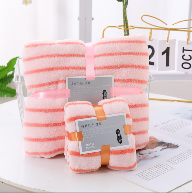 Sell Solid Color Microfiber Coral Fleece Bath Towel for Home