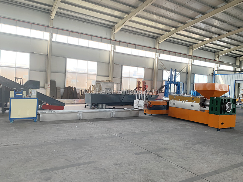 Double Stage Single Screw PP PE ABS Plastic Granules Pelletizer Extruder