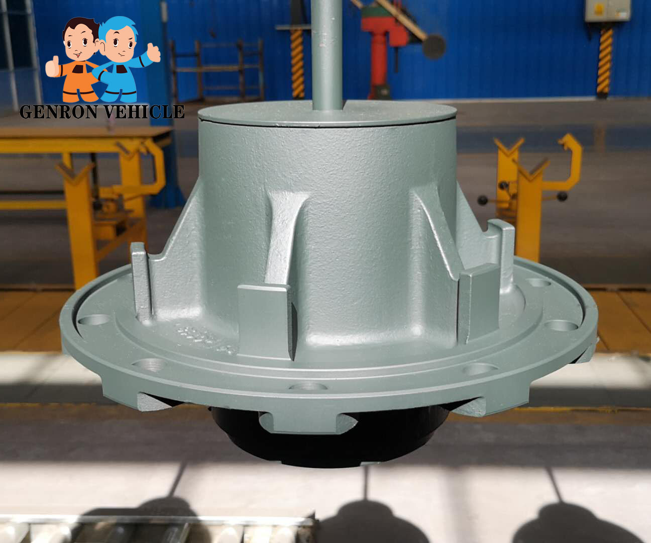 13t China Factory Trailer Axles Spare Parts Hub and Brake Drum for Sale Export to Philippine Malaysia Dubai