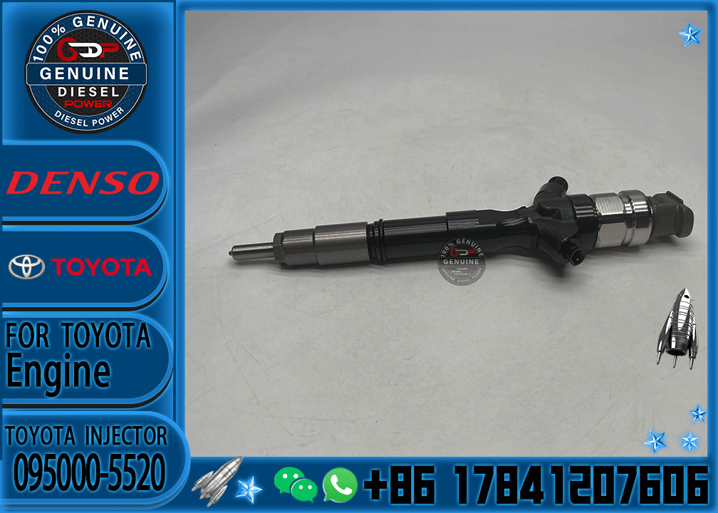 Factory Direct Deal New Common Rail Injector 23670-0L010 Diesel Fuel Injector Nozzle 095000-5520 For 2KD-FTV Engine