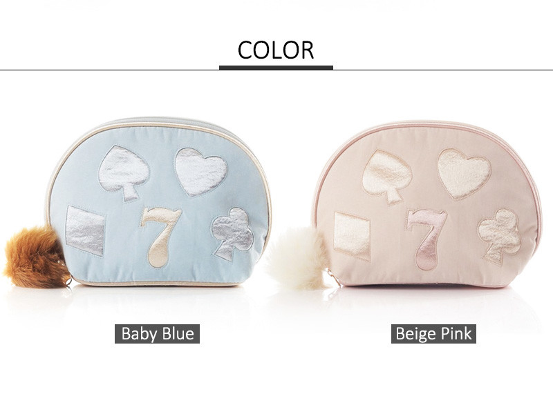 Embroidery Pattern Polyester Cosmetic Travel Bag