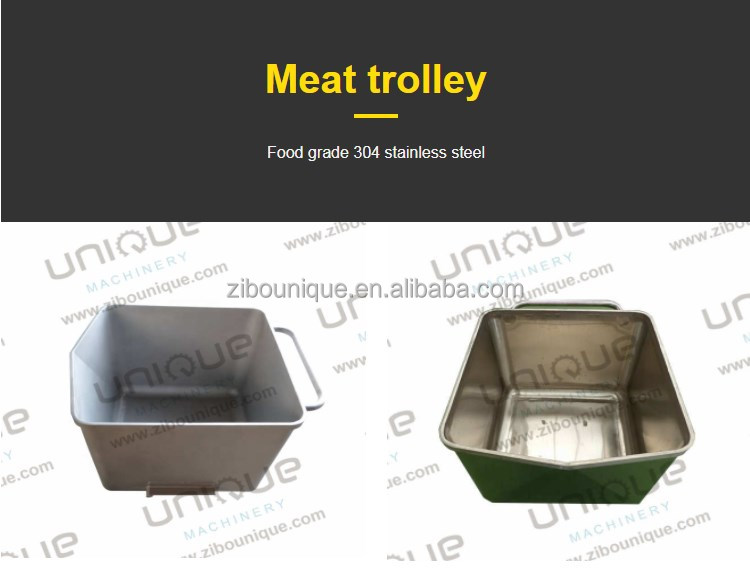 Customized Stainless Steel Meat Bins for Meat Processing Machinery in Meat Plants