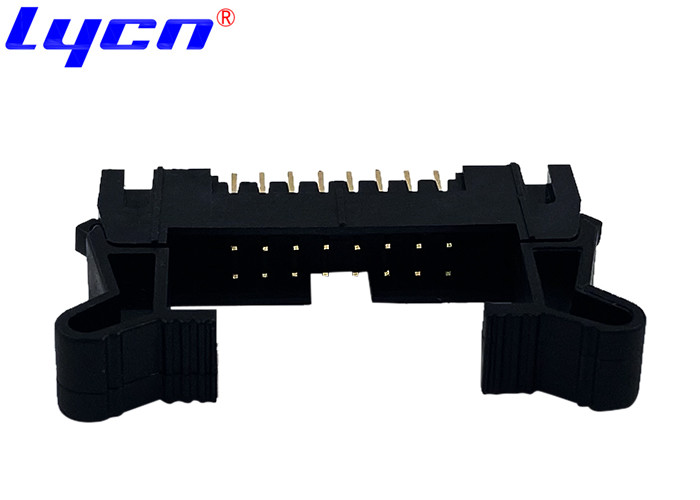 PBT Black Ejector 2.0 Mm Pitch Header Long Latch 94V-0 AU Or Sn over Ni