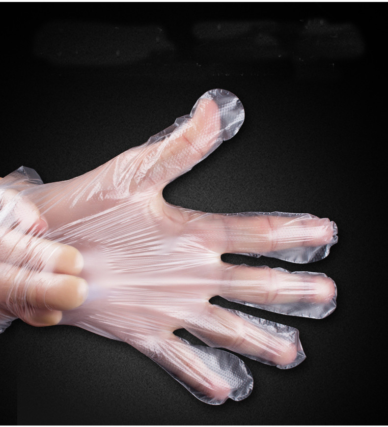 Non Sterile Polyethylene Disposable Gloves Disposable PE Gloves For Food