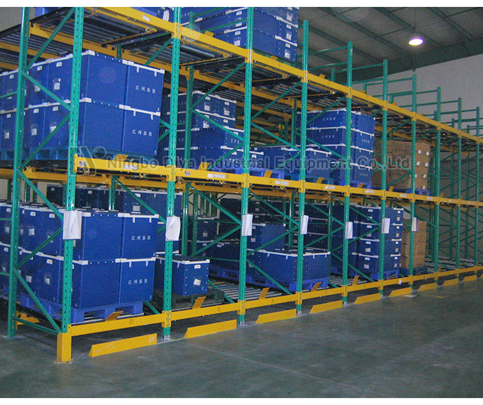 Adjustable Stacking Rack System , Gravity Flow Racking For Loading Warehouse Inventory