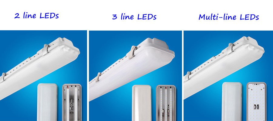 110 Lm/W LED Tri Proof Light 50W 5ft Vapor Tight Led Light Fixture