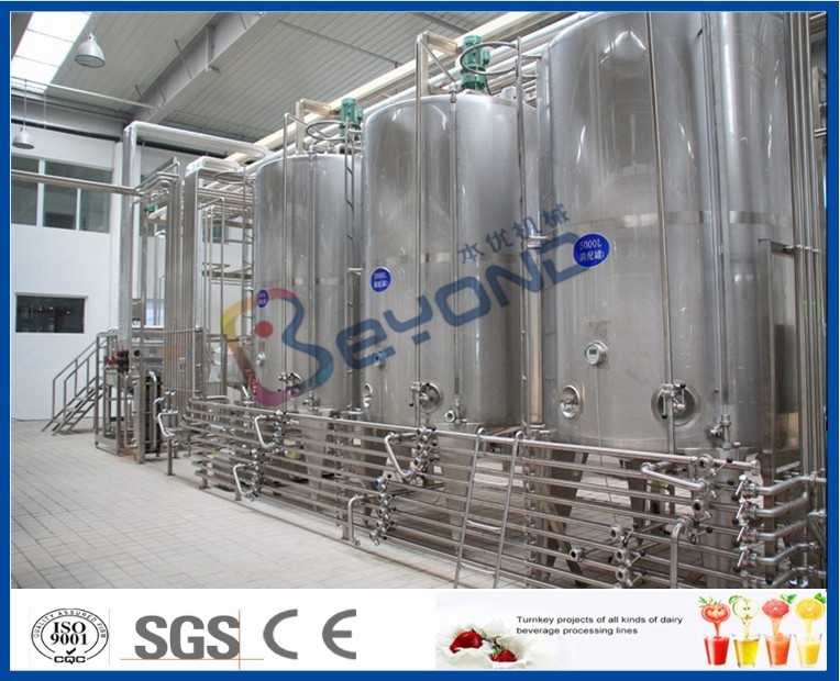 Custom Size Dairy Processing Plant Milk Processing Machine Low Consumption