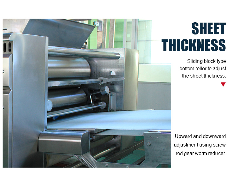 Efficient Adjustable Speed Dough Rolling Machine Sheeter Commercial Electric Automatic Dough Sheeter