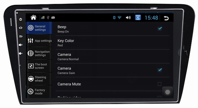 Ouchuangbo GPS sat navi head unit VW Bora 2013 support 4 core canbus AUX USB