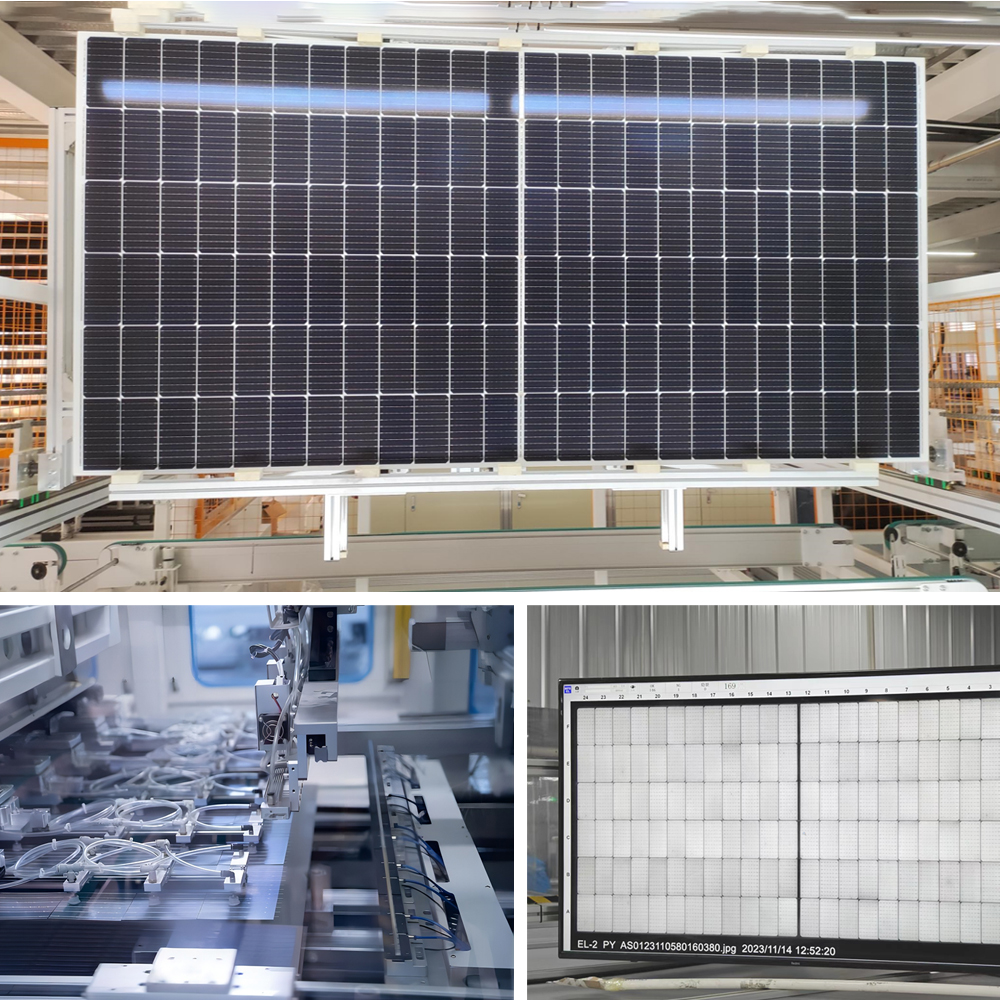 28.6kg TOPCON Amosolar 144 Cells 565w 580w 585w 590w Mono Solar Panel Short Lead Time