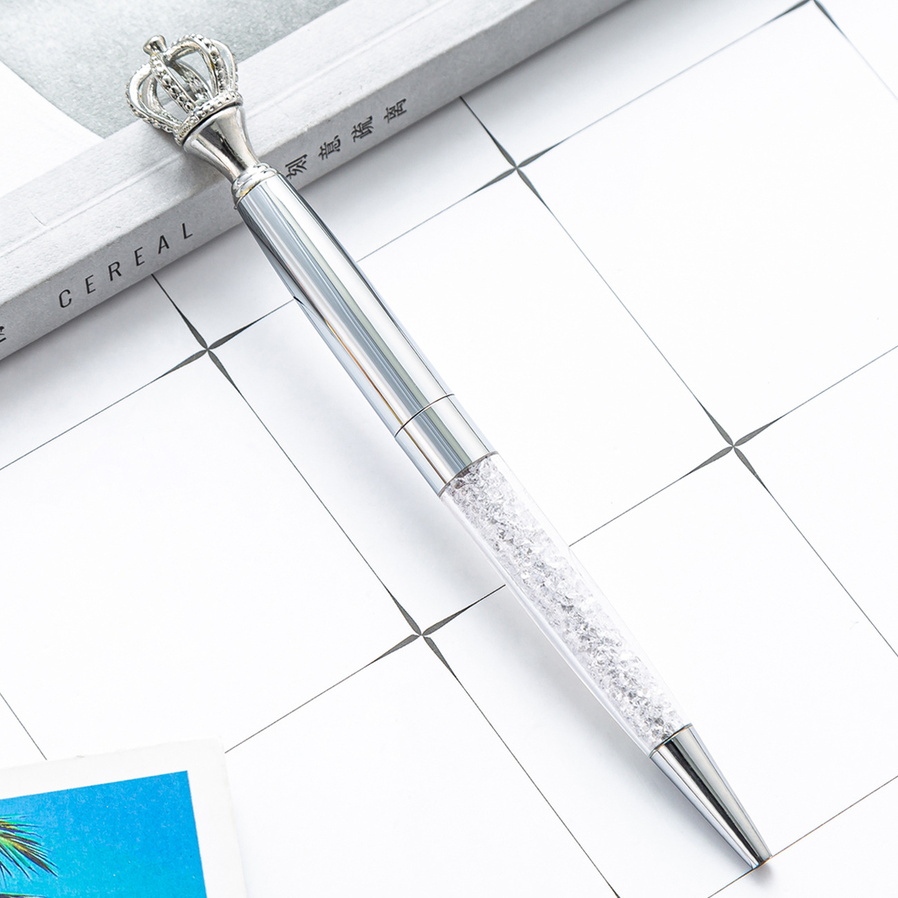 NO Erasable Style Crown Metal Pen with Custom Logo and Heat Sensitive Erasable Ink