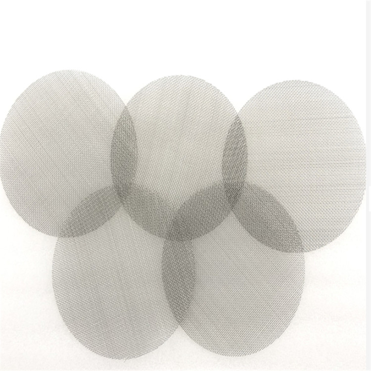 Stainless Steel 304 316 Aperture 4um Wire Mesh Filter Disc With Enfolded Edge