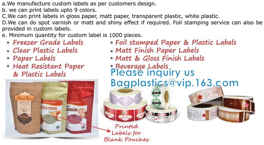 Kraft paper pouch, Odor Proof Bags, Zip Top Waterproof For Food Storage, Heavy Duty Zip lockk, Heat Sealable