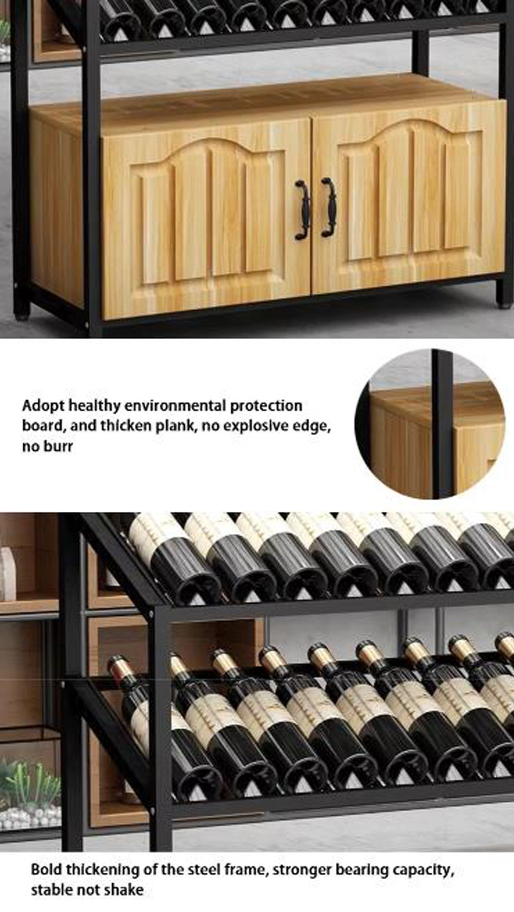 Cold Rolled Steel Wine Corner Shelf Shelf Wine Supermarket Wine Shelves For Store