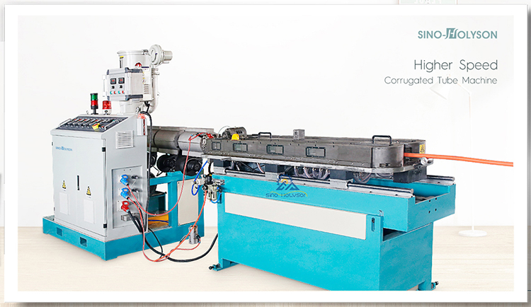 Automatic PE Electrical Conduit Orange Tube Pipe Hose Making Machine 18.5kw
