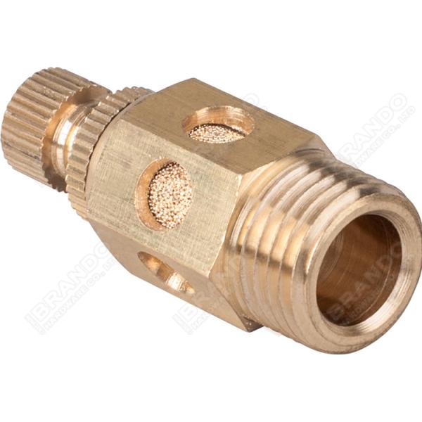 Brass Adjustable Pneumatic Air Silencer Muffler 1/8'' 1/4'' 3/8'' 1/2''
