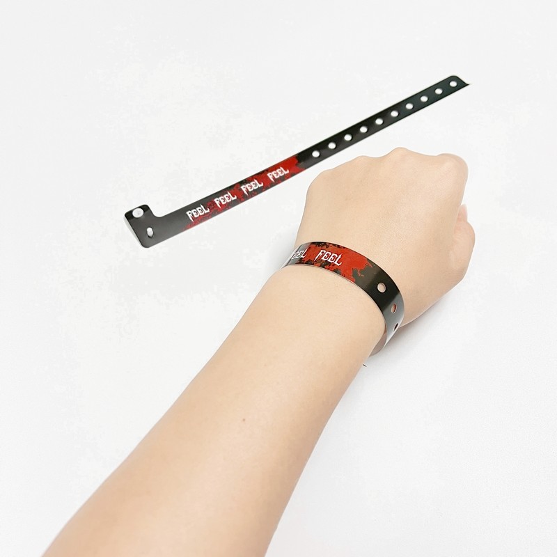Custom Logo Waterproof PVC Wristbands In Various Colors For Promotions