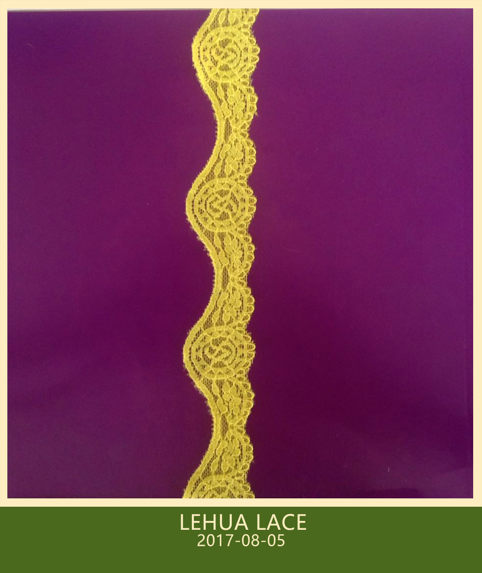 Hot Selling and nice quality Nylon Spandex Stretchy Brazil Lace from China