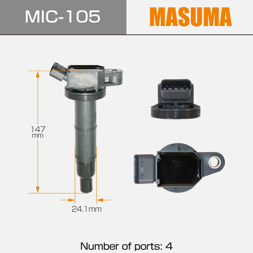 MIC-105 MASUMA Auto Ignition Coil 90919-02243 90080-19023 90919-02243 9091902244 for DAIHATSU ALTIS LEXUS LC500 CV
