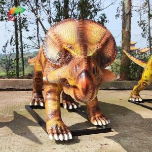 China Resin Protoceratops Large Fiberglass Animal Statues Dinosaur Smooth Surface on sale