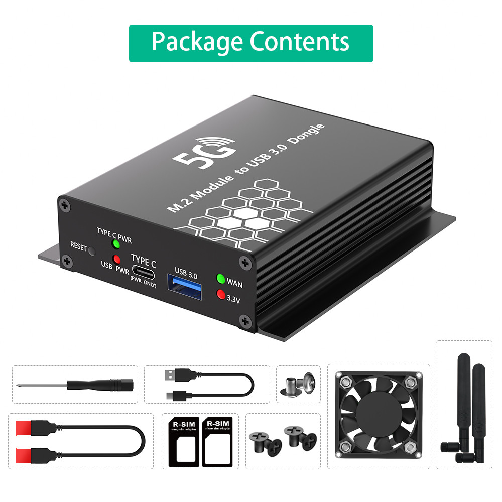 Dual SIM Card Slot NGFF M.2 to USB 3.0 Adapter for 3G 4G 5G Module Fast and Connection