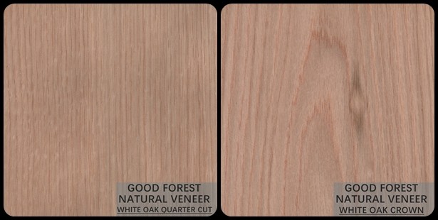 Customized White Oak Wood Veneer Rough Smoked Oak Veneer ISO