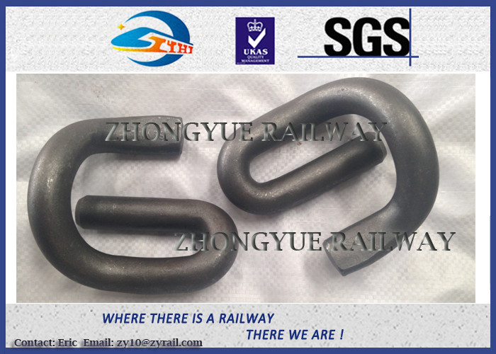 Oxide Black E Shape Elastic Rail Clip With 55Si2Mn Color Painting
