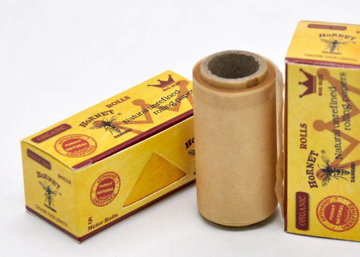 5 Meter Long Hornet Weed Cigarette Paper Roll Translucent Color