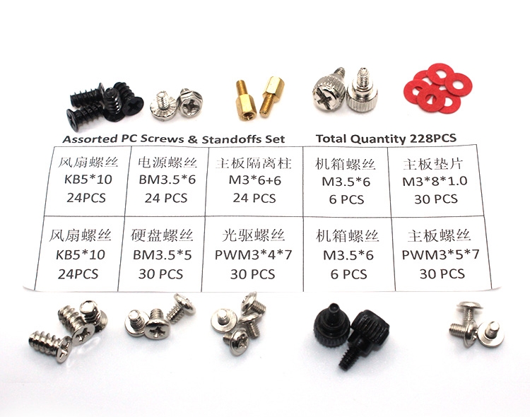 Original Brass Standoffs Chassis with High Strength Self-drilling and Tapping Screws