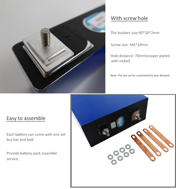 Lithium Ion Prismatic Lifepo4 Cells 105ah 3.2v Lifepo4 280ah Cells Solar Storage