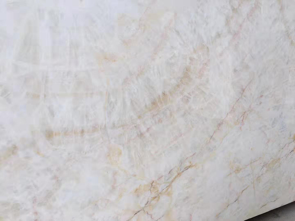 Onyx 70*26" 20mm Marble Slab Flooring With Khaki Brown Veins