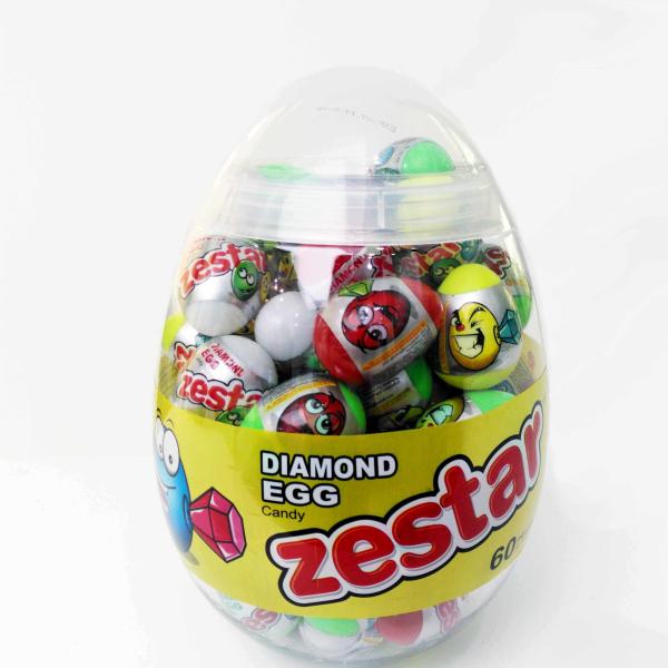 6g Diamond and Dinosaur Egg Shape Healthy Hard Candy ,Healthier Lollipop with