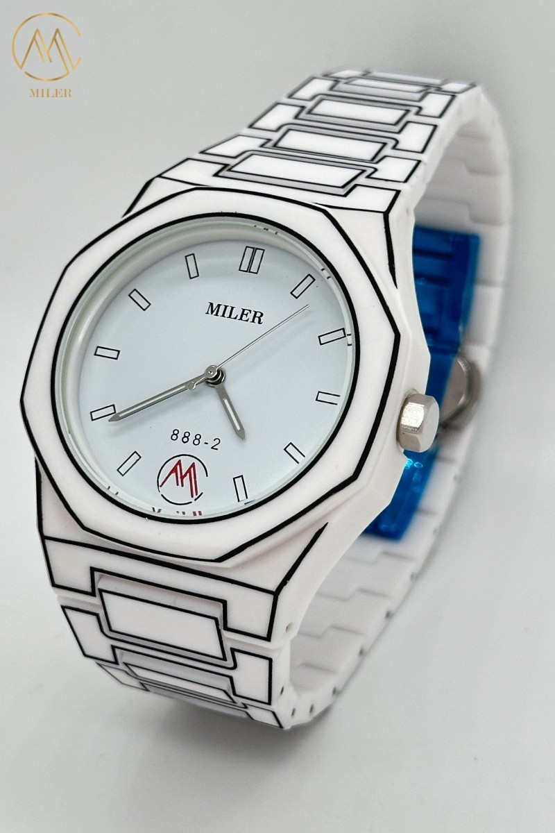 White Dial Modern Minimalist Sports Watches With Luminous Pointer For Men And Women