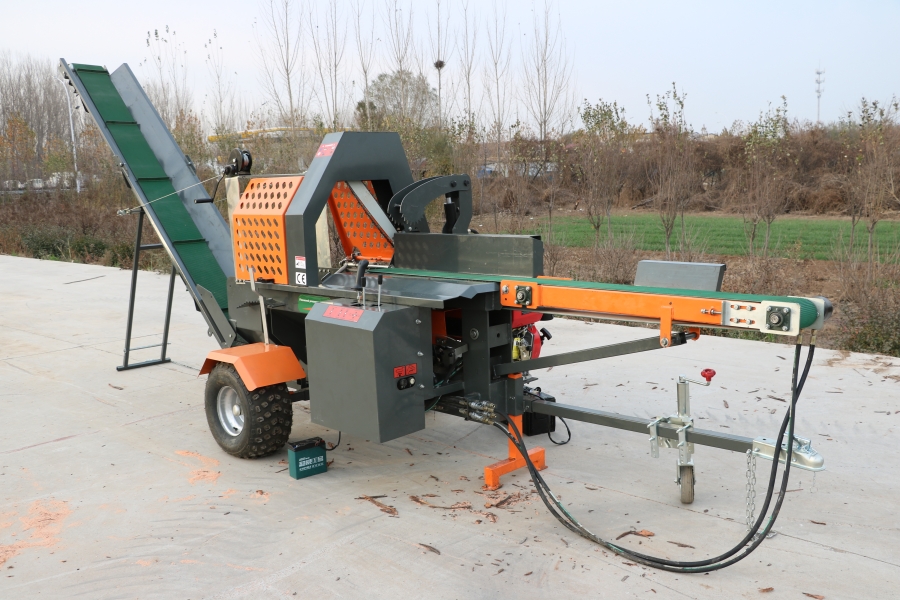 JieRui Forestry Machinery Skid Steer Log Splitter Firewood Processor for Woodworking