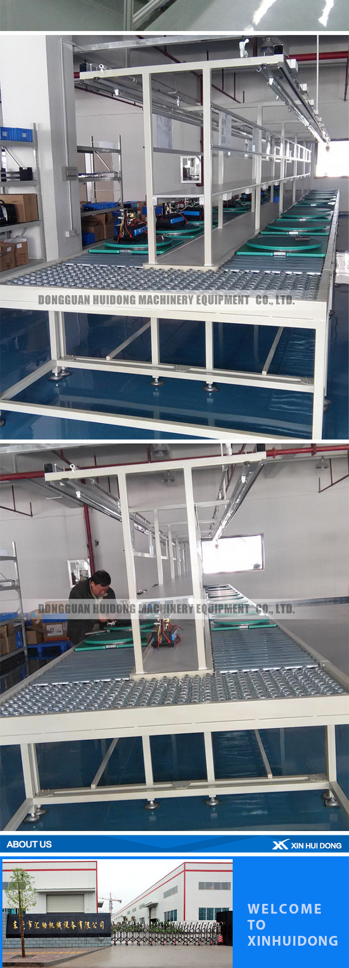 Belt Type Production Line Conveyor Systems Good Hardness For Industry
