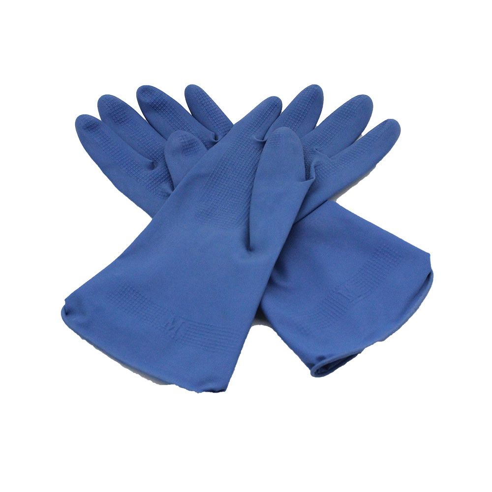 Anti Slip Industrial Thick 45g Rubber Cleaning Gloves 310mm