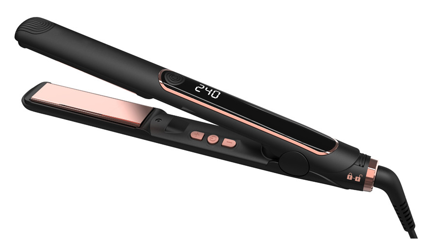 Black MCH Heater 230 Degree Ceramic Tourmaline Straightener