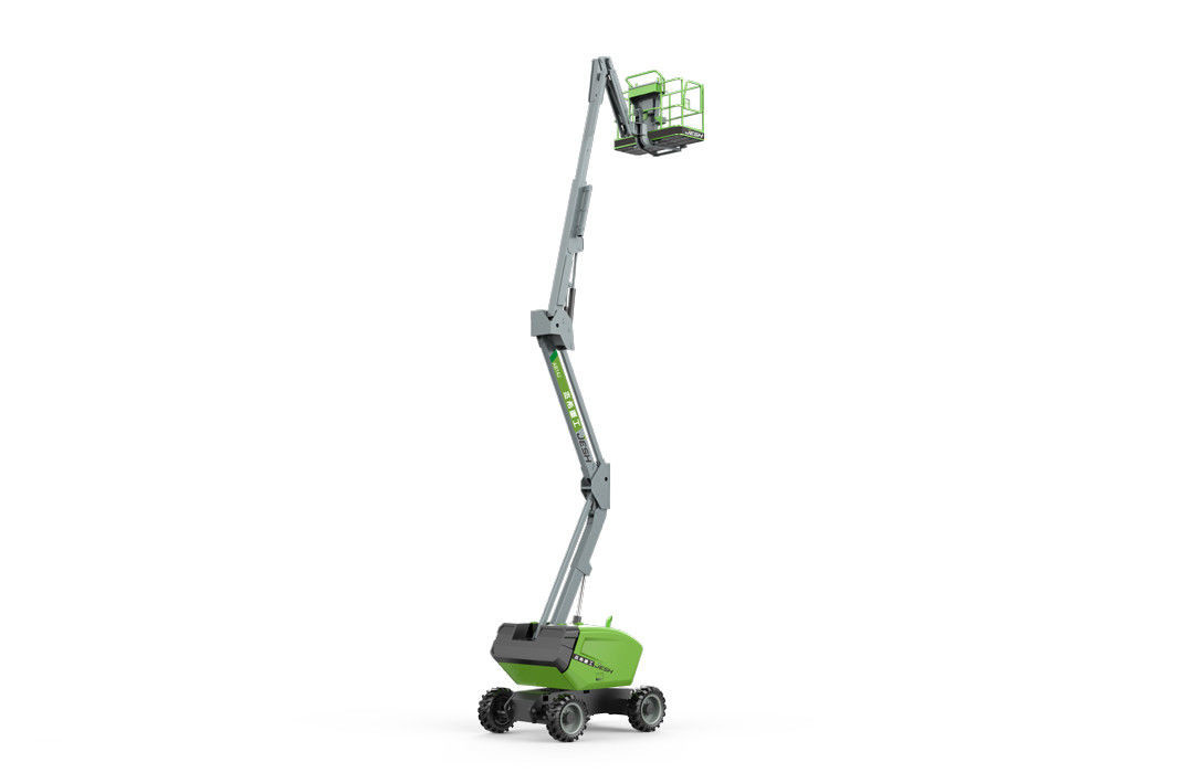 Green Articulating Boom Lift Working Height 16m For Airport Building